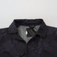 Exquisite Patterned Blue Coat Jacket