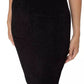 Chenille High-Waisted Pencil Skirt with Logo Band
