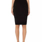Chenille High-Waisted Pencil Skirt with Logo Band