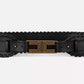 Elegant Braided Leather Belt with Brass Hardware