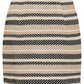 Chic Herringbone Miniskirt with Tufted Hem