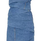 Elegant Denim Sheath Dress with Cotton Lining