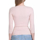 Chic Pink Lyocell Sweater for Elegant Evenings