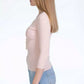 Chic Pink Lyocell Sweater for Elegant Evenings
