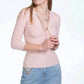 Chic Pink Lyocell Sweater for Elegant Evenings