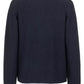 Elegant Dark Blue Cotton Sports Jacket
