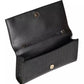 Chic Calfskin Pochette with Python Print Detail