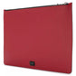Red Calfskin Leather Clutch with Pig Design
