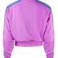 Zippered Purple Jacket with Embroidered Logo