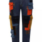 Exclusive Patchwork Denim Straight-Fit Jeans