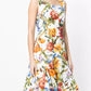 Elegant Floral Cotton Blend Dress
