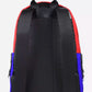 Elegant Red Nylon Backpack with Leather Details