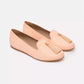 Elegant Pink Silk Alba Loafers
