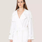 Chic Double-Breasted White Trench Coat