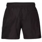 Chic Black Pocketed Swim Shorts with Logo Detail