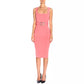 Sleeveless Belted Dress in Pink