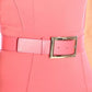Sleeveless Belted Dress in Pink