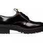 Chic Patent Leather Loafers with Lace Closure