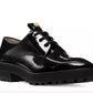 Chic Patent Leather Loafers with Lace Closure