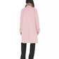 Elegant Cotton-Blend Trench Coat in Pink