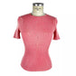 Peony Pink V-Neck Logo Tee