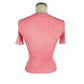 Peony Pink V-Neck Logo Tee