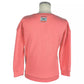 Peach Pink Cotton Sweatshirt with Front Print