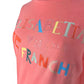 Peach Pink Cotton Sweatshirt with Front Print