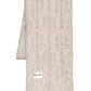 Thick Woven Knit Designer Scarf in White
