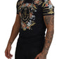 Floral Logo Print Cotton Tee
