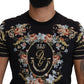 Floral Logo Print Cotton Tee