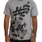 Elegant Floral Crew Neck Cotton Tee