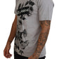 Elegant Floral Crew Neck Cotton Tee