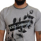 Elegant Floral Crew Neck Cotton Tee