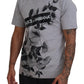 Elegant Floral Crew Neck Cotton Tee