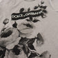 Elegant Floral Crew Neck Cotton Tee