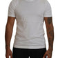 Sophisticated White Crew Neck Tee