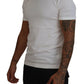 Sophisticated White Crew Neck Tee
