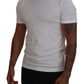 Sophisticated White Crew Neck Tee