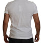 Exquisite White Cotton Polo T-Shirt