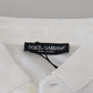 Exquisite White Cotton Polo T-Shirt