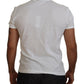 Elegant White Cotton Tee with #DGFamily Logo