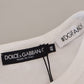 Elegant White Cotton Tee with #DGFamily Logo