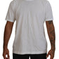 Elegant White Crew Neck Cotton Tee