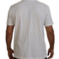 Elegant White Crew Neck Cotton Tee