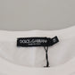 Elegant White Crew Neck Cotton Tee