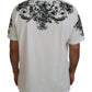 Elegant White Crew Neck Cotton Tee