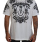 Elegant White Crew Neck Cotton Tee