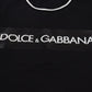 Elegant Black Crew Neck Tee with Logo