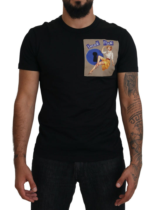 Elegant Crew Neck Cotton Tee